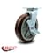 Service Caster 8 Inch Polyurethane Swivel Caster with Roller Bearing and Brake SCC-30CS820-PPUR-TLB - alternate 4